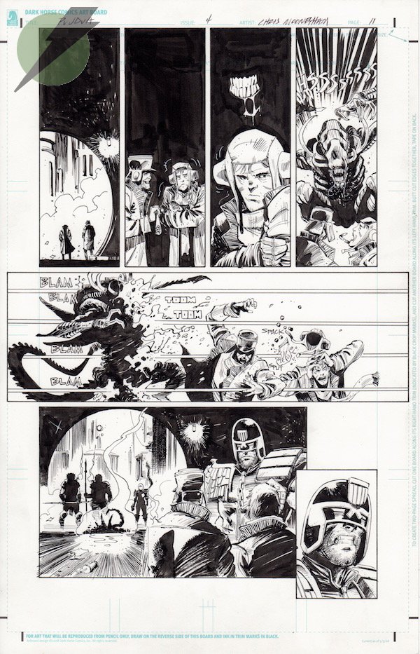 Image of PREDATOR VS. JUDGE DREDD VS. ALIENS Issue 4 Page 11