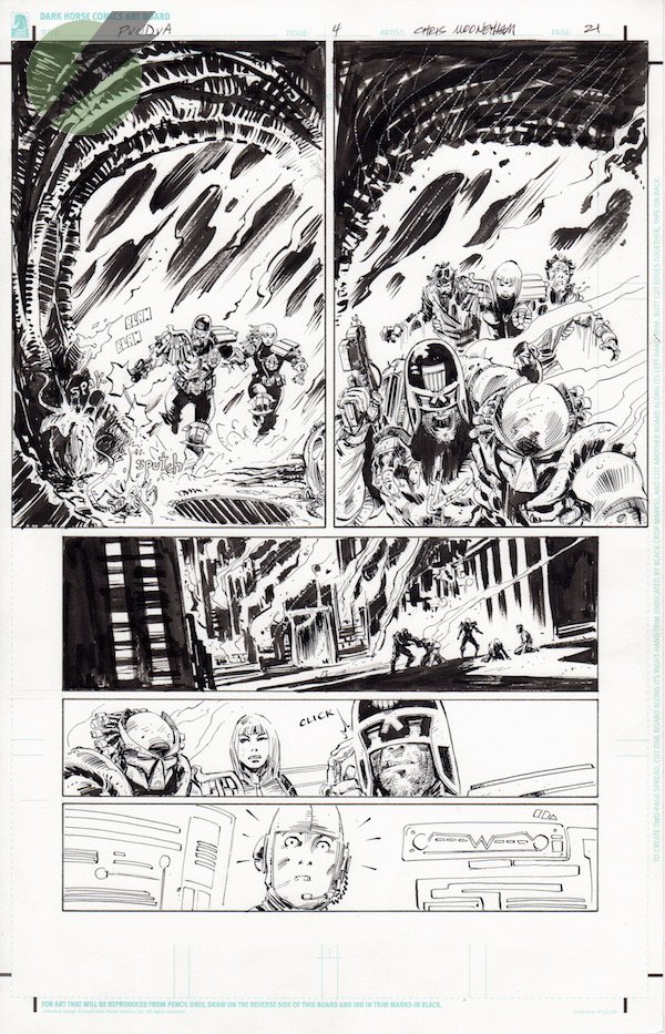 Image of PREDATOR VS. JUDGE DREDD VS. ALIENS Issue 4 Page 21