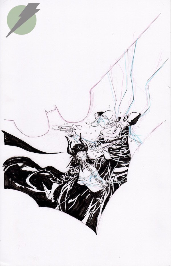 Image of BATMAN/THE SHADOW Issue 2 Page Cover